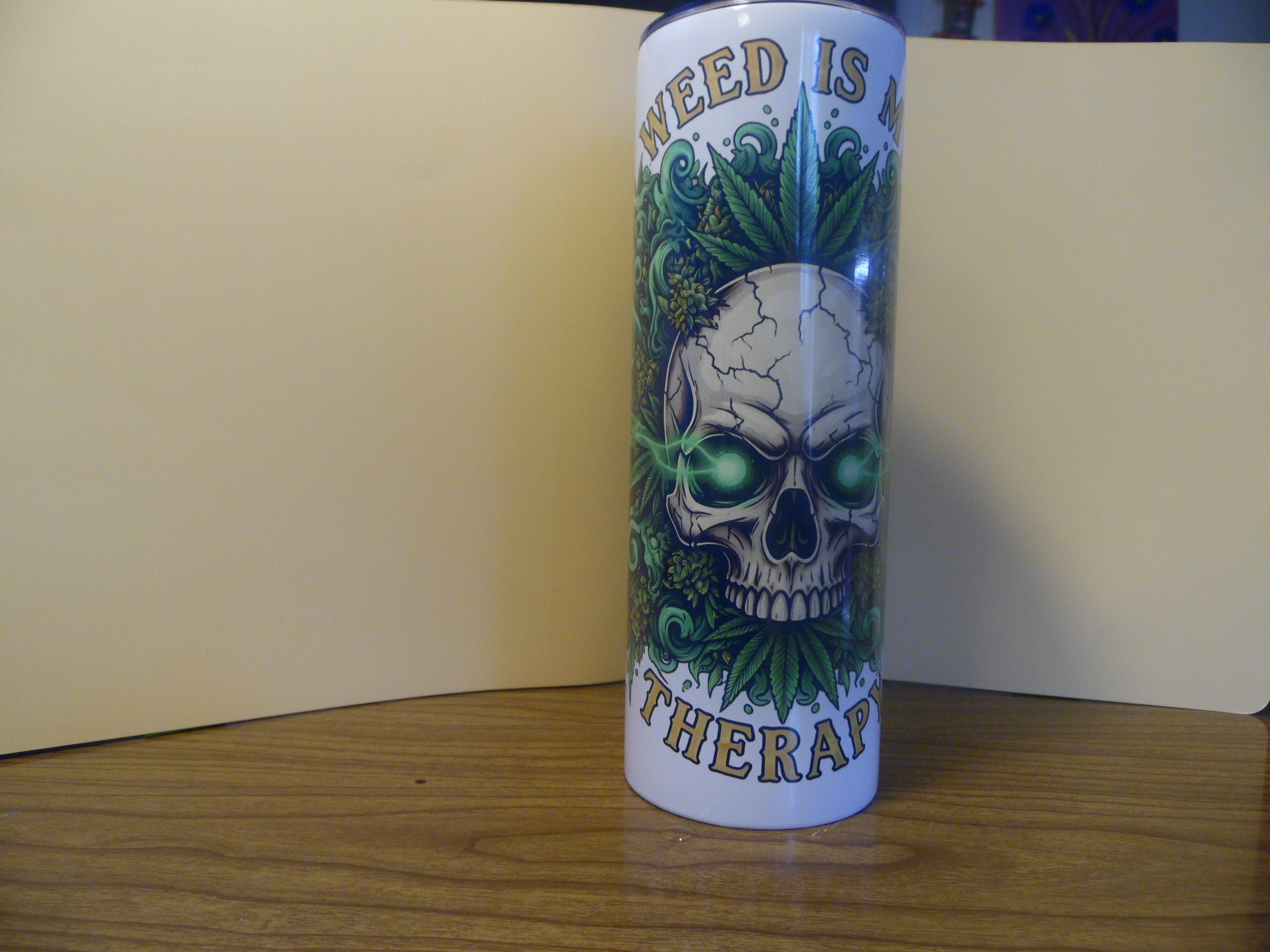 Weed Is My Therapy Tumbler