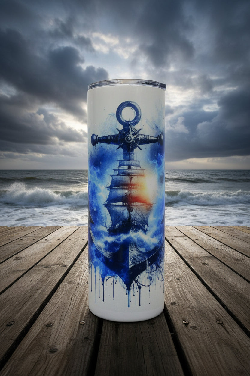 Anchor & High Seas Tumbler