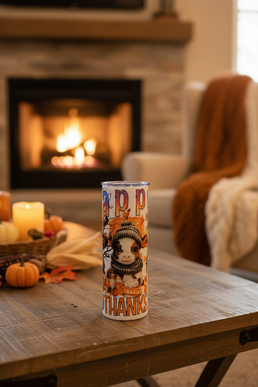 Happy HalloThanksMas 20oz. Tumbler