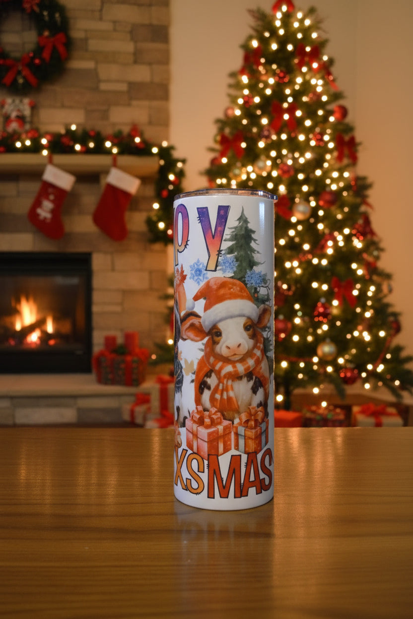 Happy HalloThanksMas 20oz. Tumbler