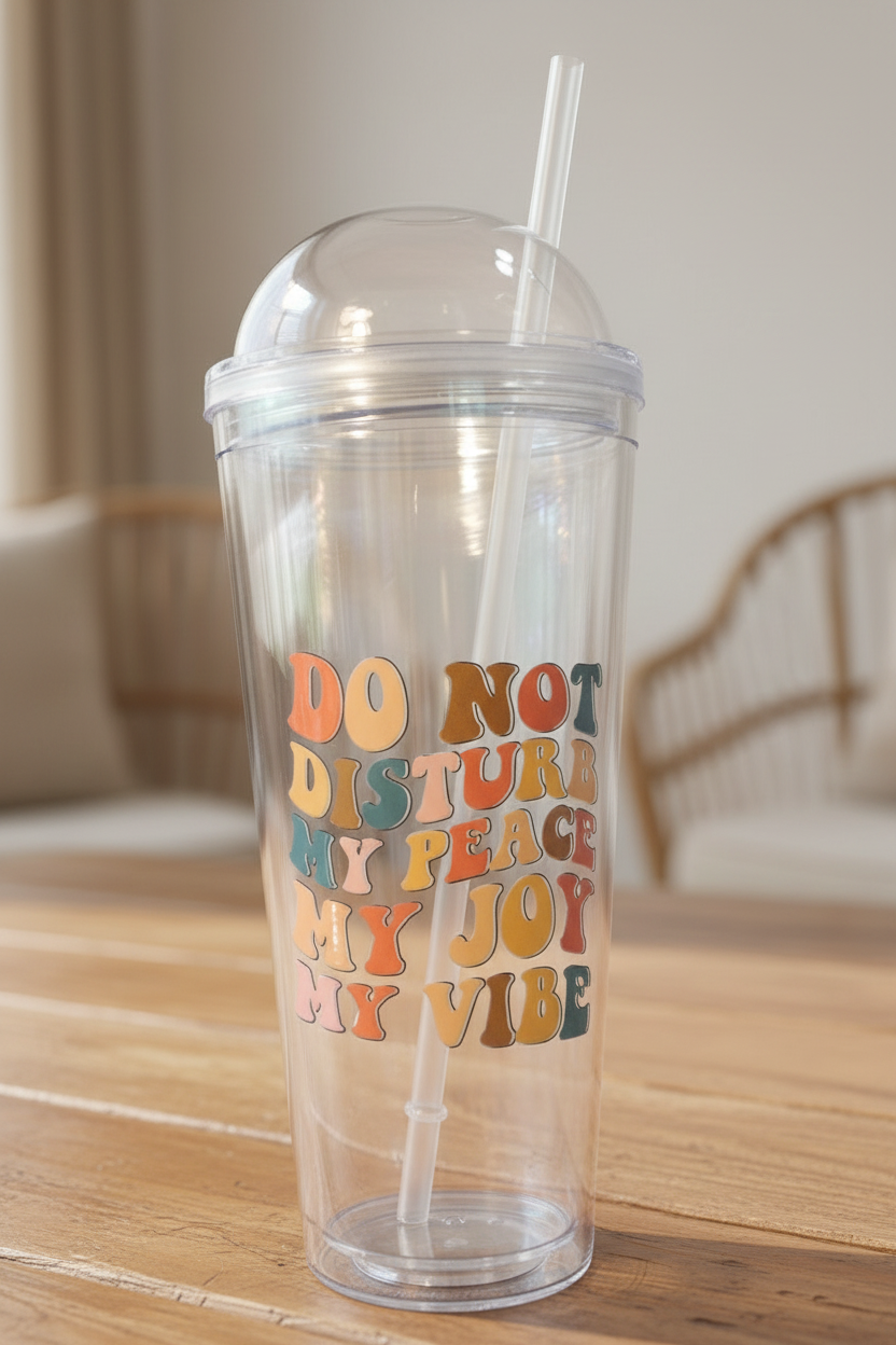 Do Not Disturb Tumbler - Clean Boho Setting