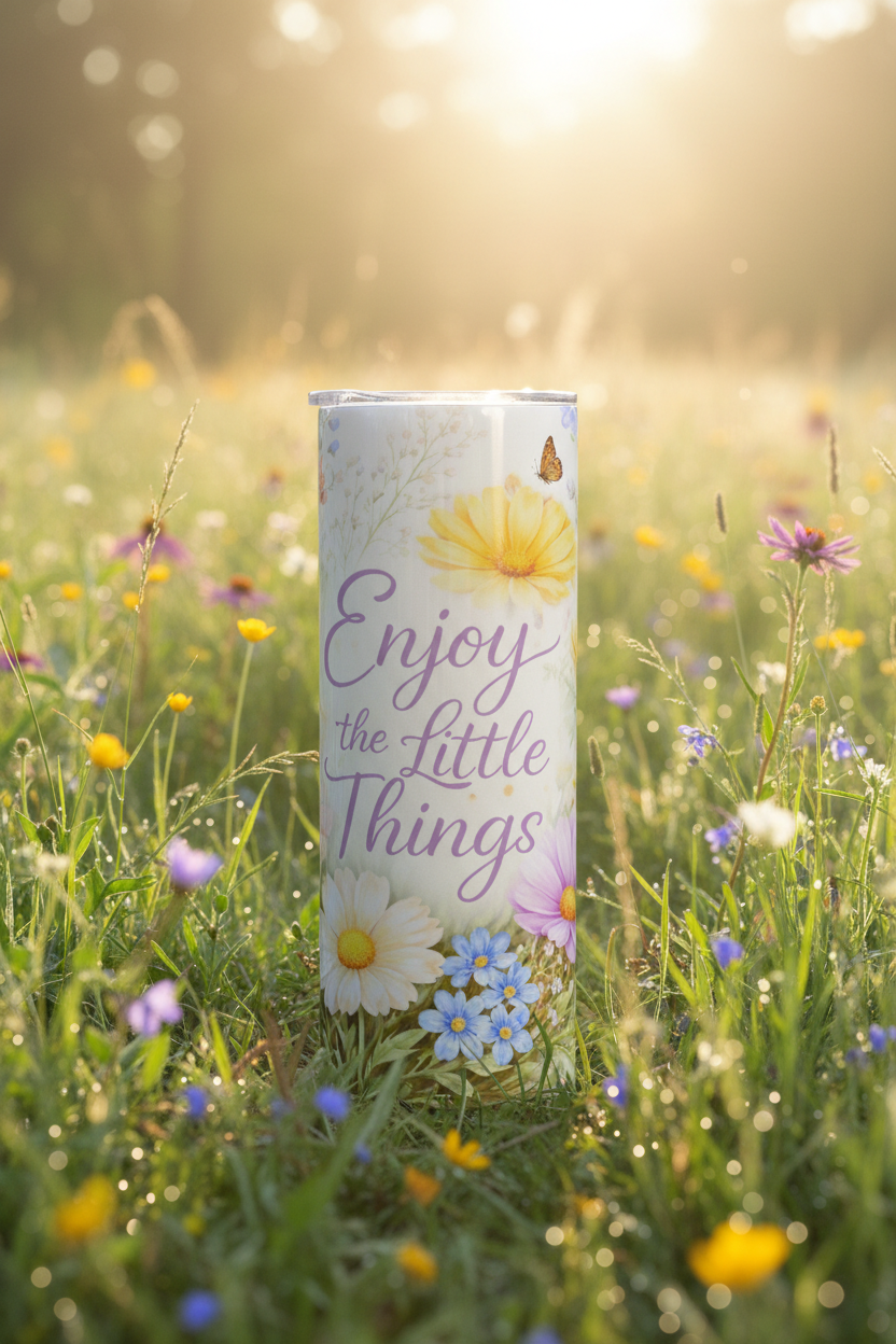 Enjoy the Little Things Tumbler — Garden Meadow
