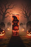 Halloween Black Cat Witch Tumbler – Haunted Scene