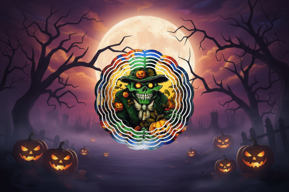 Halloween Goblin Witch Wind Spinner