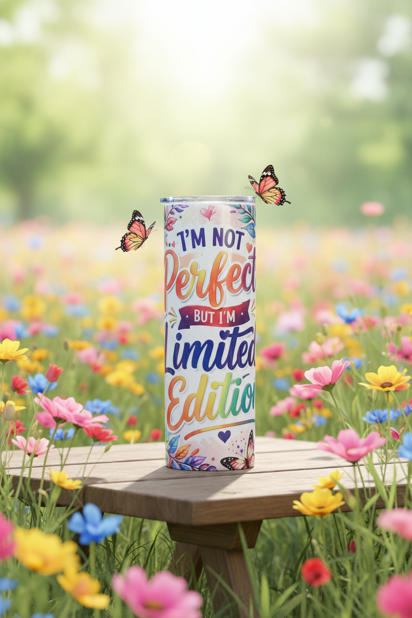 I'm Not Perfect But I'm Limited Edition Tumbler — Wildflower