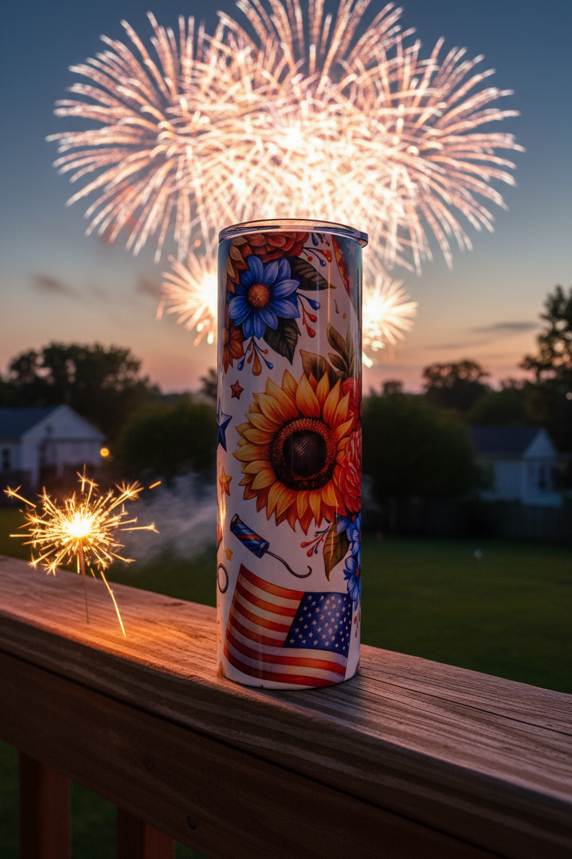 Patriotic Floral — Fireworks