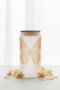 Peach Butterfly - Light Background