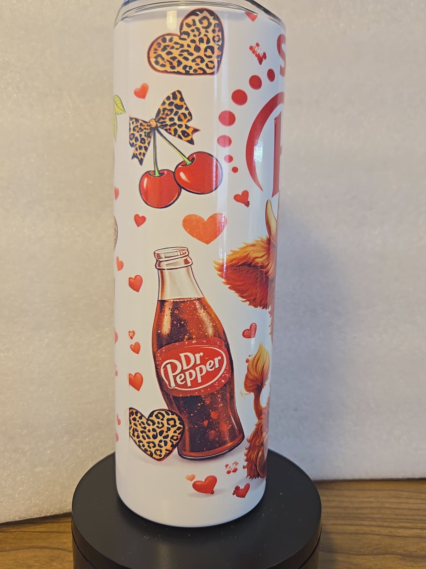 Highland Cow w/ Dr. Pepper