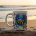 Sea Turtle Mug – Beach Setting