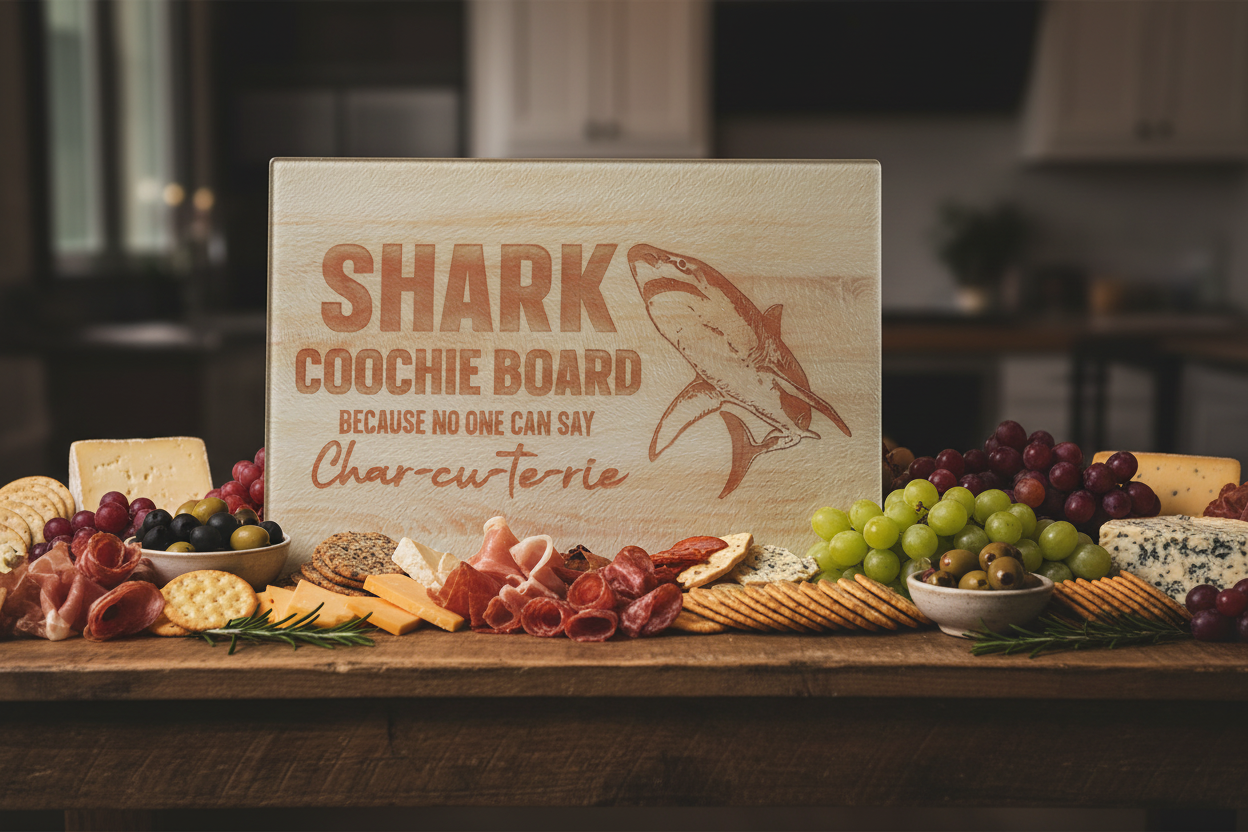 Shark Coochie Board – Charcuterie Setting